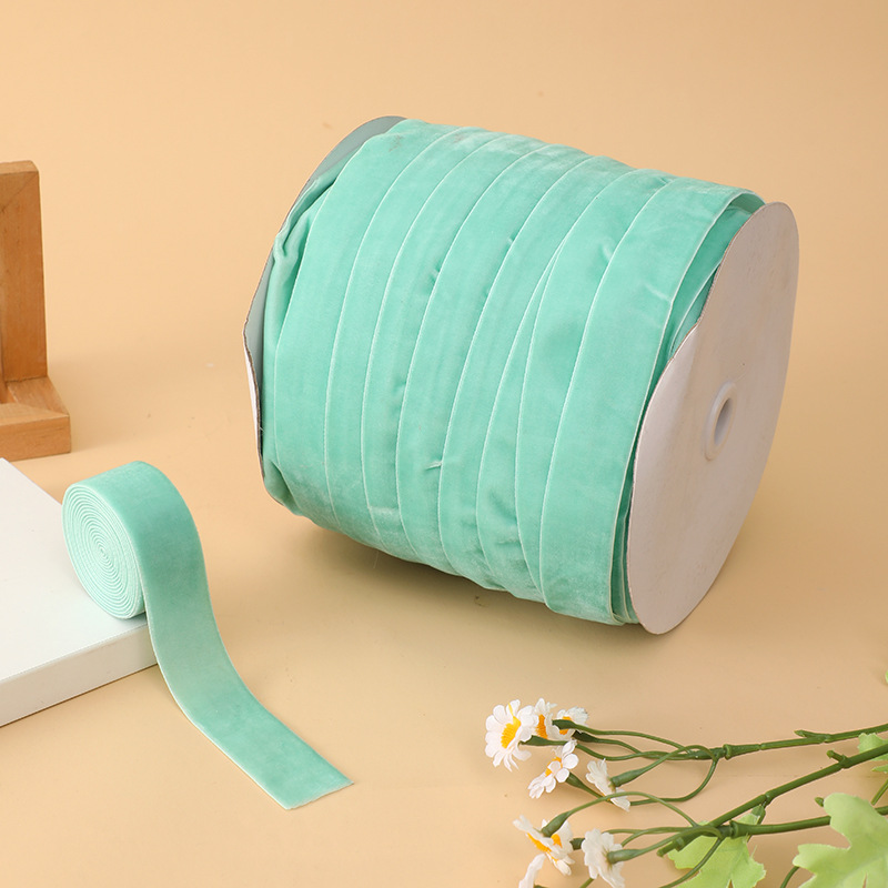 Cinta de terciopelo de 2,5 cm de ancho, cinta de gamuza, zapatos, sombreros, lazo, accesorios de ropa, accesorios de bricolaje, cinta de lana