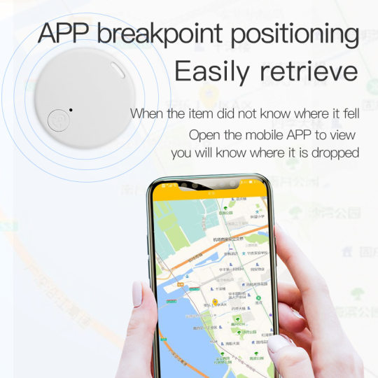 Round Bluetooth anti-lost device Bluetooth 5.2 two-way alarm smart positioning mobile phone key anti-lost device source factory