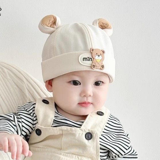 Children's cartoon spring thin breathable hat for boys girl's