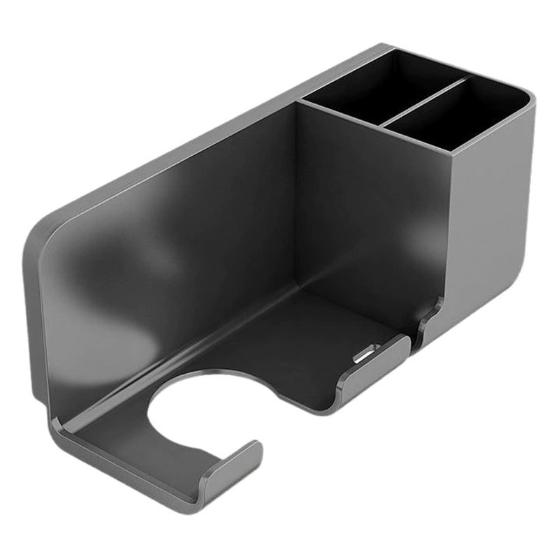 Кронштейн для фена Подвесная стойка для фена для ванной комнаты без перфорации Многофункциональная стойка для хранения для ванной комнаты Стойка для фена