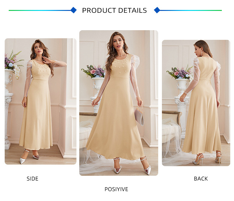 Dámské oblečení nové produkty přeshraniční narozeninové párty síťované šaty_voghion.com