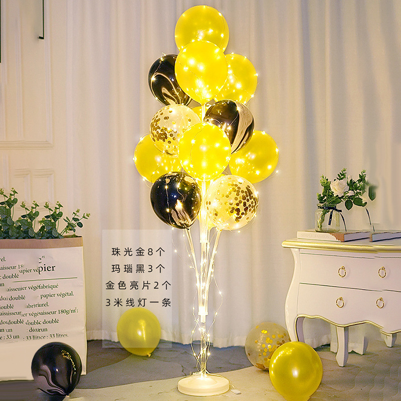 Columna de globo rojo flotante para decoración de bodas, cumpleaños y aperturas