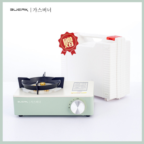 Korean integrated camping stove, portable mini outdoor stove, camping gas stove, household hot pot gas cooker