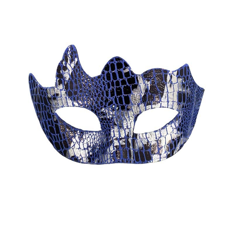 Máscaras de pareja media cara máscaras de baile piel de serpiente piel de cocodrilo máscaras de ojos fiesta de Halloween luchador jugueteo props