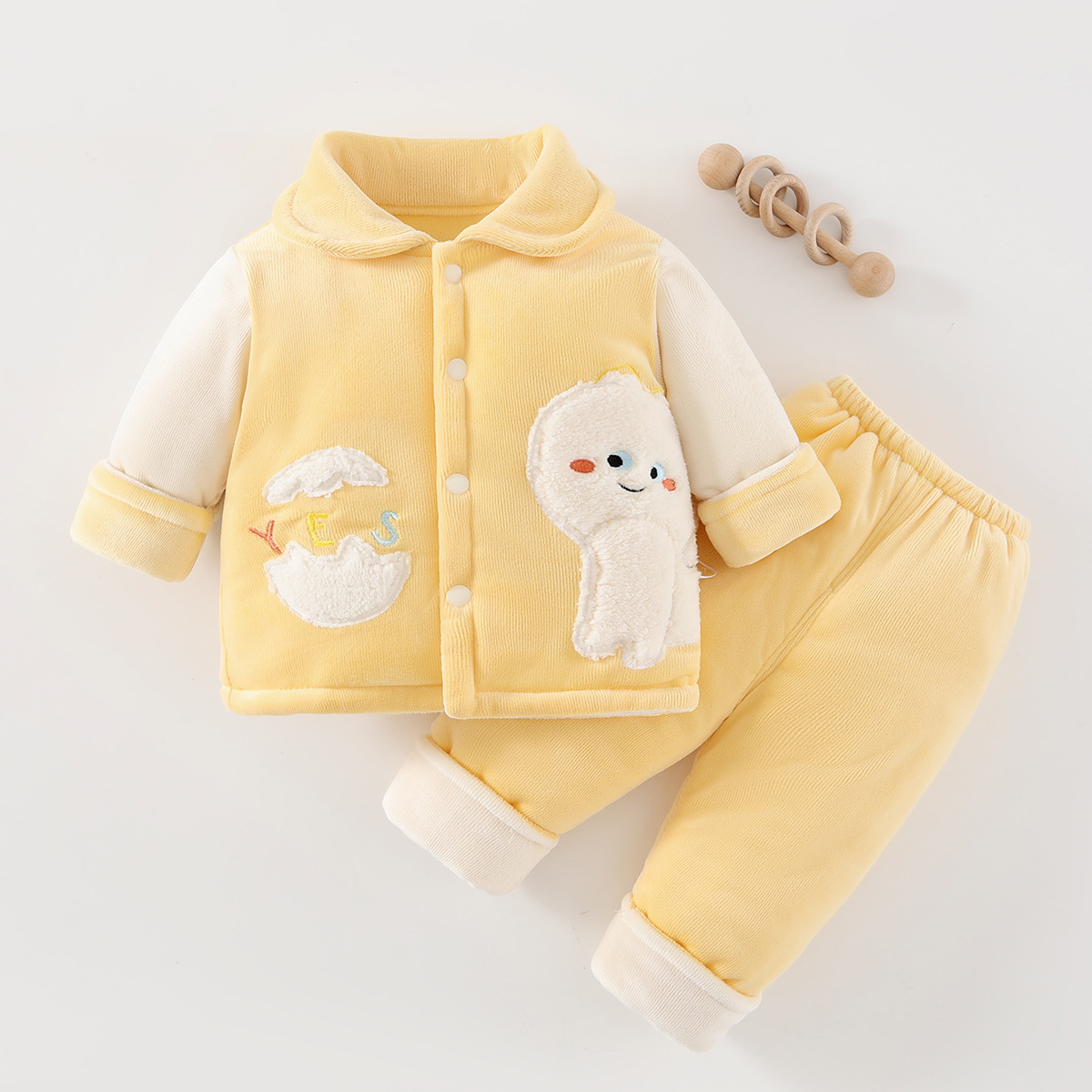 노란색 YES 고양이 [120g 베이비 벨벳 세트]