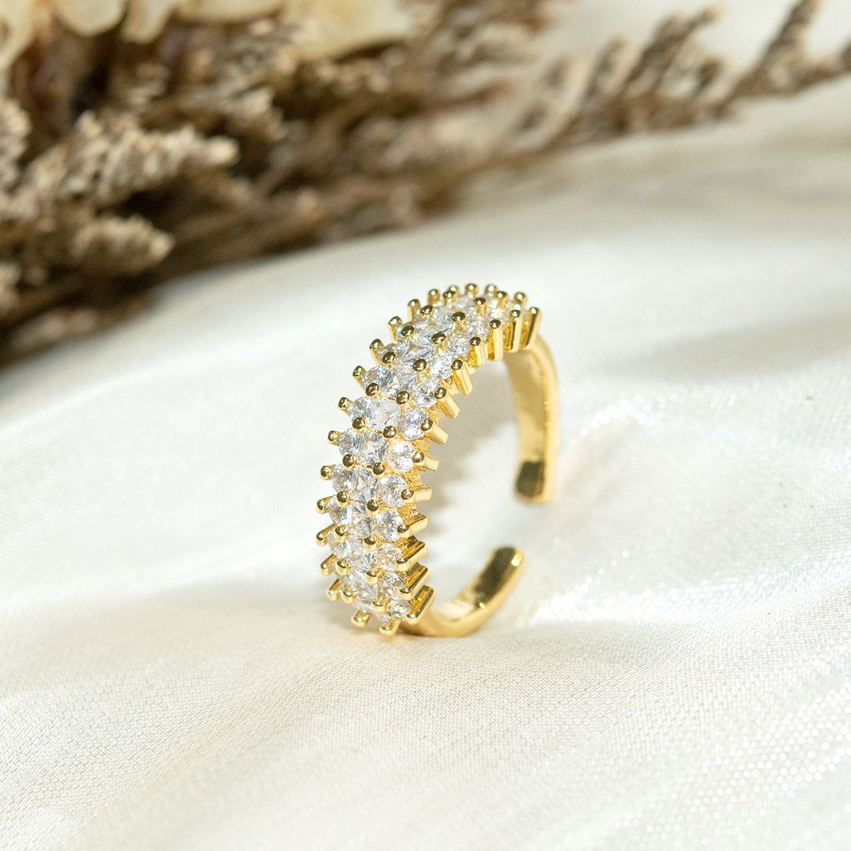 Shine Bright Everyday With Our Stunning Oval CZ Engagement Ring, 925 Sterling Silver Four-prong Setting. Stack With Three-row Cz, Minimalist Matte Geo_voghion.com