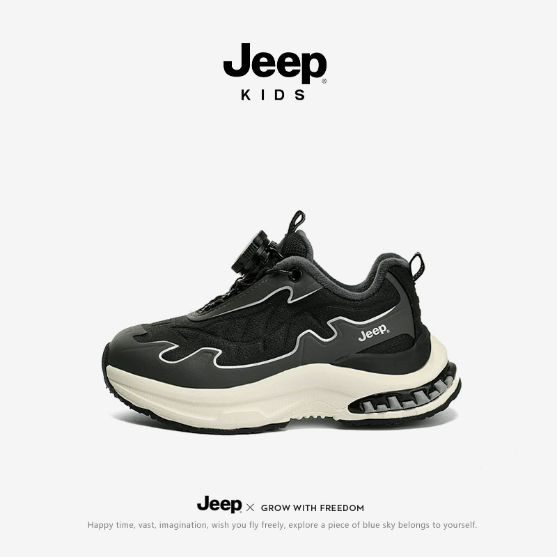 Jeep, зимние флисовые кроссовки для мальчиков, детская обувь, коллекция 2023 года