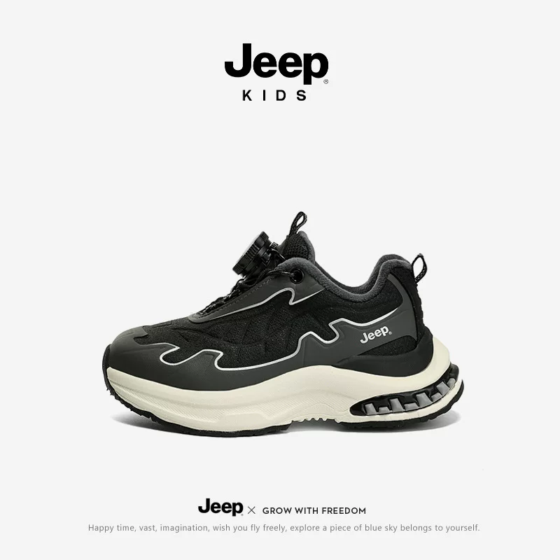 Jeep, зимние флисовые кроссовки для мальчиков, детская обувь, коллекция 2023 года
