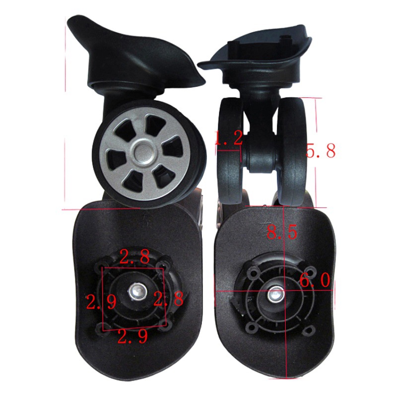 A76 Double-Row Wheel Trolley Suitcase Luggage Aluminum Frame Box Universal Wheel Password Box Caster Wheel Roller