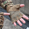 Street tactics complex men's gloves for gym, fingerless