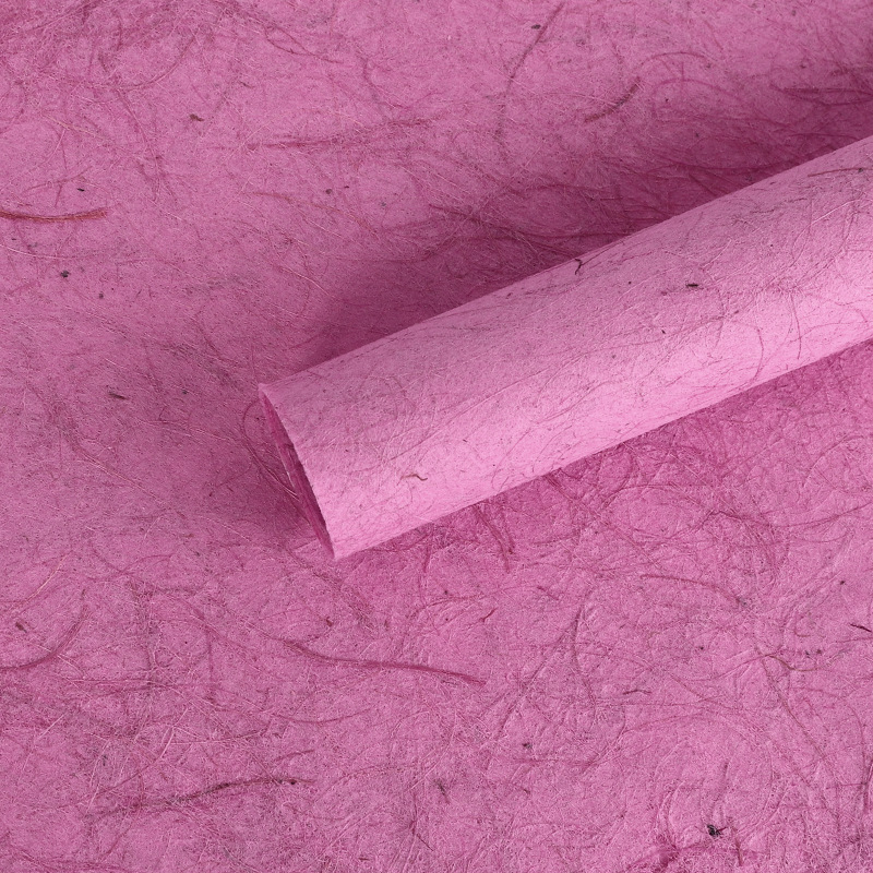 Papel de ensueño hueco de Xiyu Papel de fibra de seda de cáñamo Papel de macarrón de ensueño de alta calidad Papel de arte de flores de embalaje diye hecho a mano