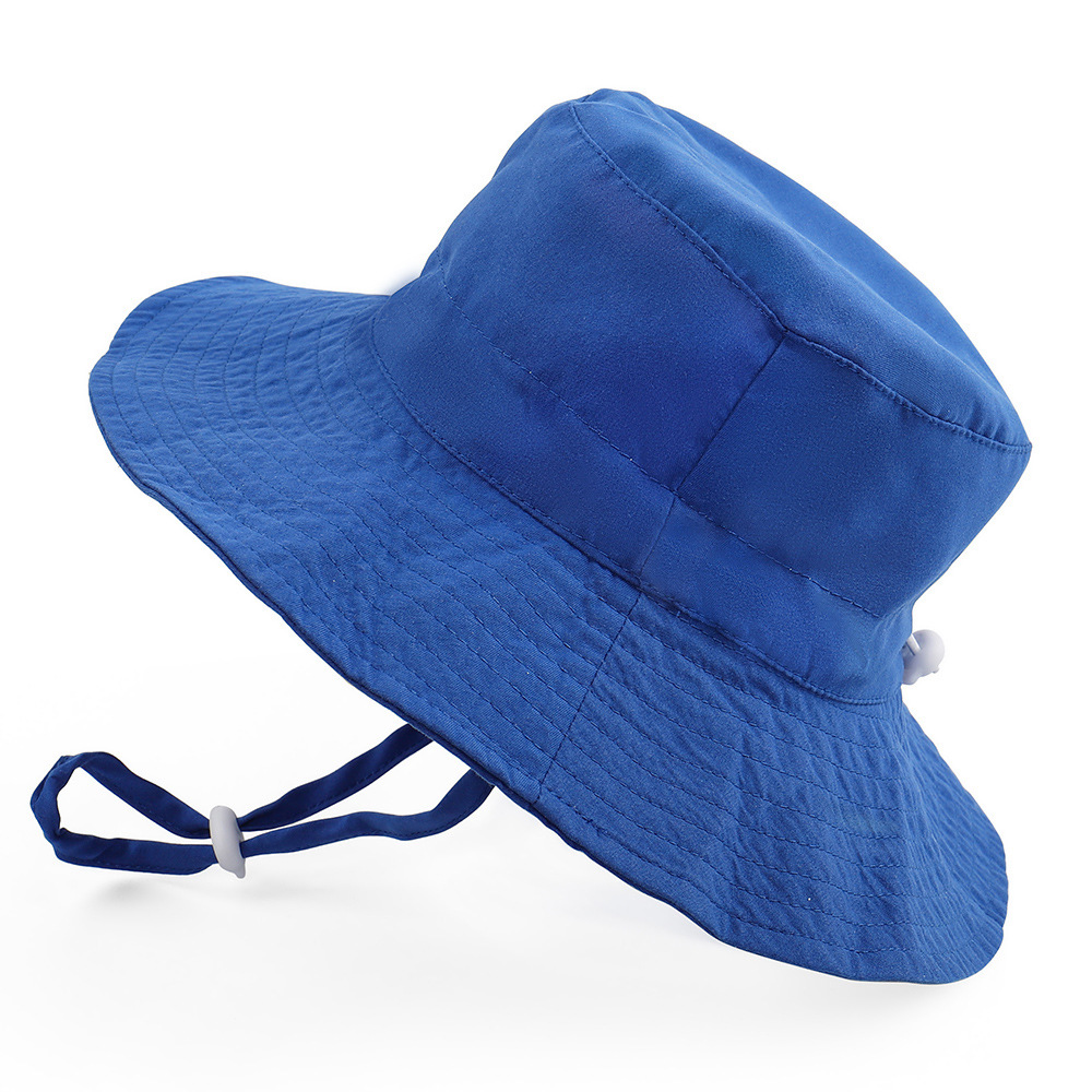 Children Unisex Vacation Solid Color Bucket Hat display picture 2