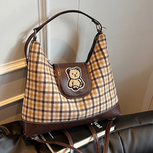 休闲帆布托特包女大容量新款双肩包多功能高级感通勤旅游背包