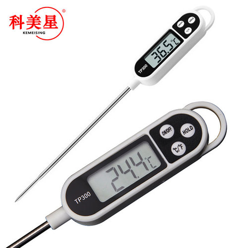 TP300 probe type food electronic thermometer pen type barbecue BBQ room temperature water temperature oil temperature air conditioning gas temperature measurement