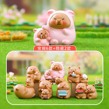 呆萌新款摆件傻豚有傻福盲盒潮玩手办网红同款玩具创意礼物批发