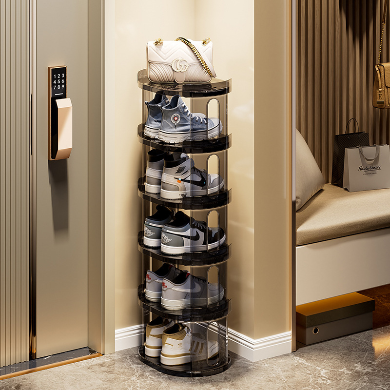 Zapatero de lujo ligero popular puerta de casa pequeño estrecho simple dormitorio pequeño artefacto de almacenamiento Zapatillas de deporte zapato estante de exhibición de celebridades de Internet