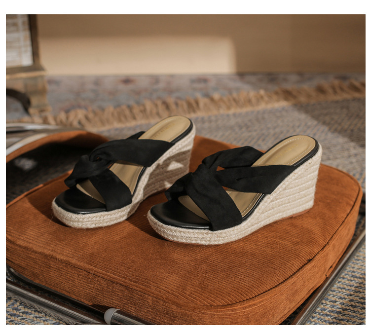 Sandal cao gót nữ hở mũi đế xuồng gót 9 cm — màu đen chi tiết 22