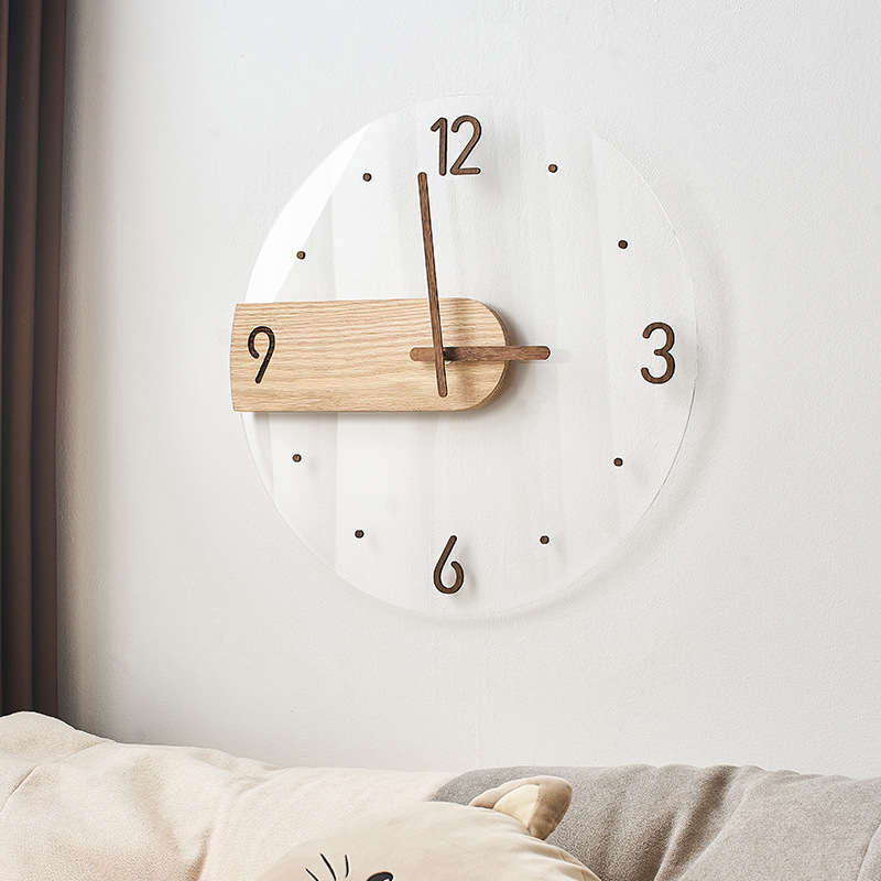 Modern Japanese wall acrylic quartz watch