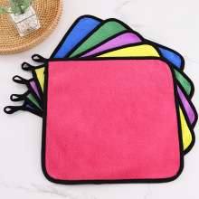 工厂批发双面清洁毛巾汽车专用吸水擦车巾抹布珊瑚绒加厚小毛巾