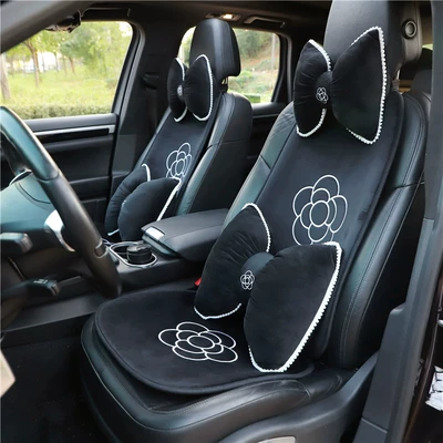 Seat cushion, seat cover, Camellia Car Seat Cushion