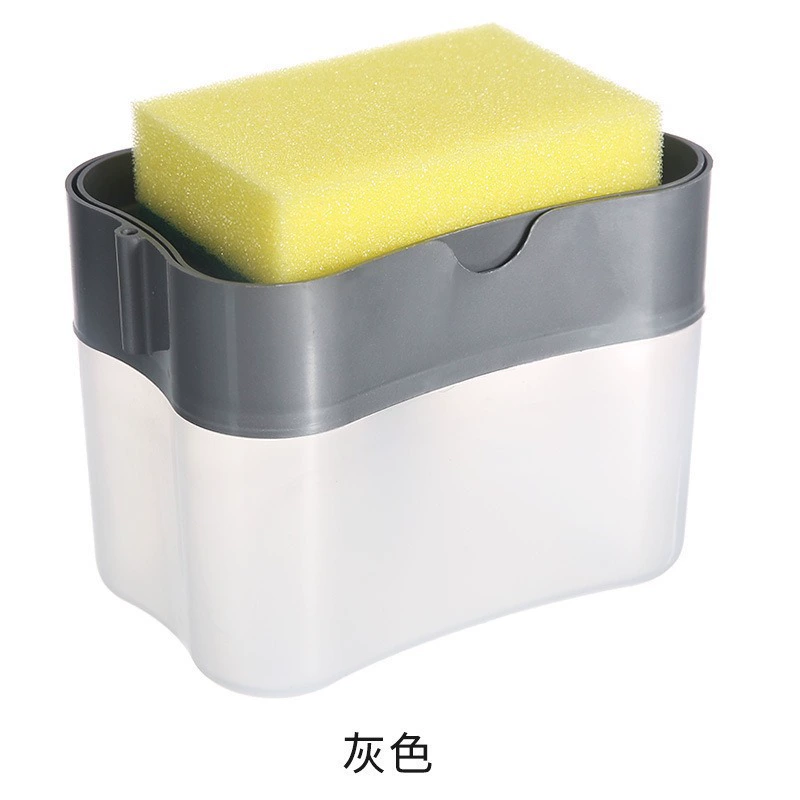 Кроссборс Dishwashing liquid presser box Kitchen sponge cleaning pot brush Add liquid dishwashing magic wipe small soap liquid box