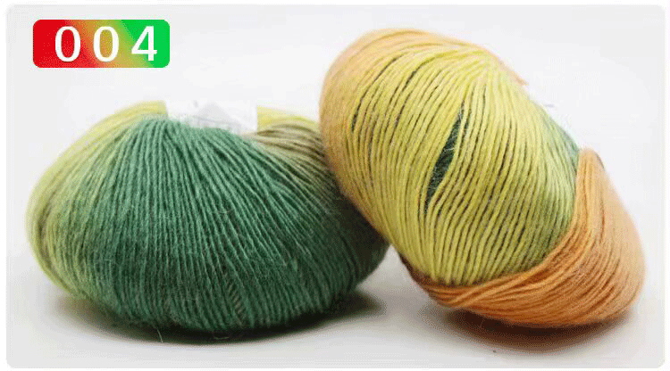 Sección teñido Arco Iris hilo de lana pura color degradado música puntaje medio grueso palo aguja gancho chal sombrero bufanda lana