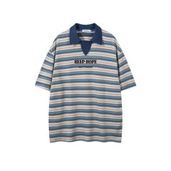 ブロケンミラー2025夏新品アメリカンレトロストライプシンプルゆったり半袖tシャツ