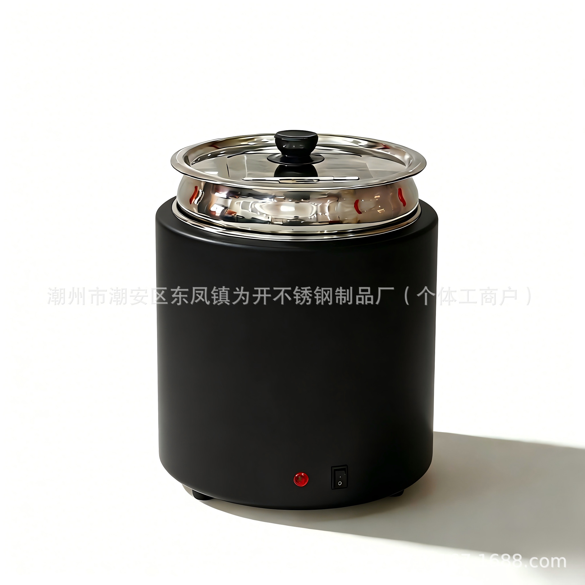 Olla de sopa caliente de acero inoxidable seca 10l comedor escolar cubo de aislamiento térmico del Hotel calefacción eléctrica comercial 304 olla de sopa de grado alimenticio image 7