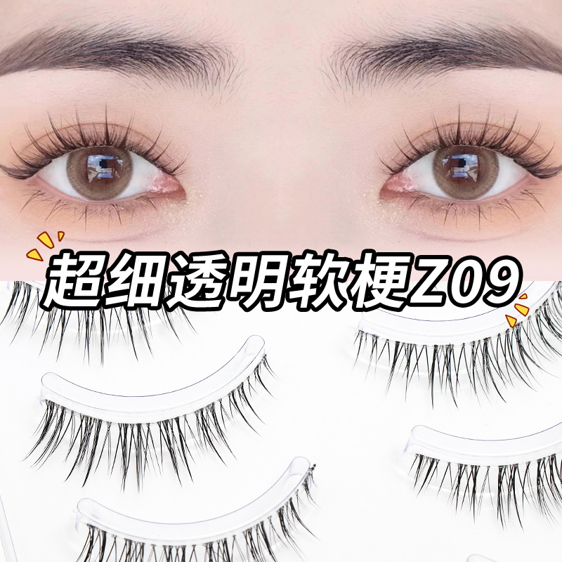 Shimaiao M6 natural pequeño diablo pestañas postizas hadas transparente tallo simulación de una pieza un pelo de hadas