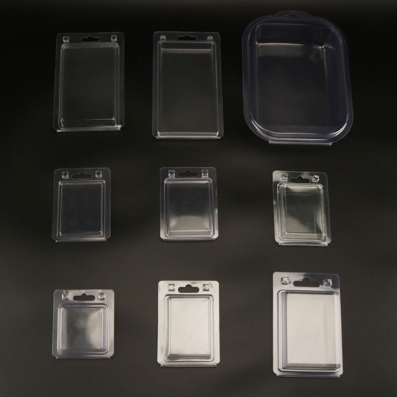 スポット電子玩具透明化粧品ブリスター包装二つ折りペット肥厚プラスチックボックス PVC ブリスターボックス|undefined