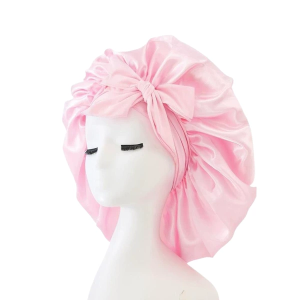 Middle single-layer crossing ribbon-pink