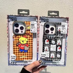 アップル16promax漫画フロスト携帯ケースiPhone14かわいい子犬13転倒防止保護カバー