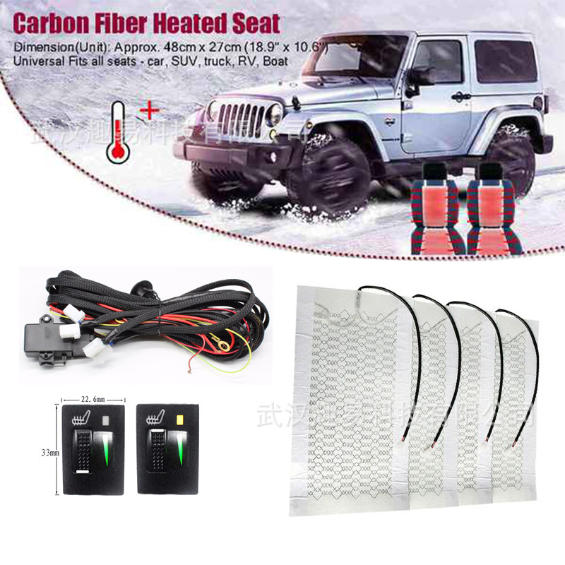 Coche calefacción cojín de invierno asiento térmico coche calefacción eléctrica 12V asiento cojín automático apagado rápido calefacción coche invierno