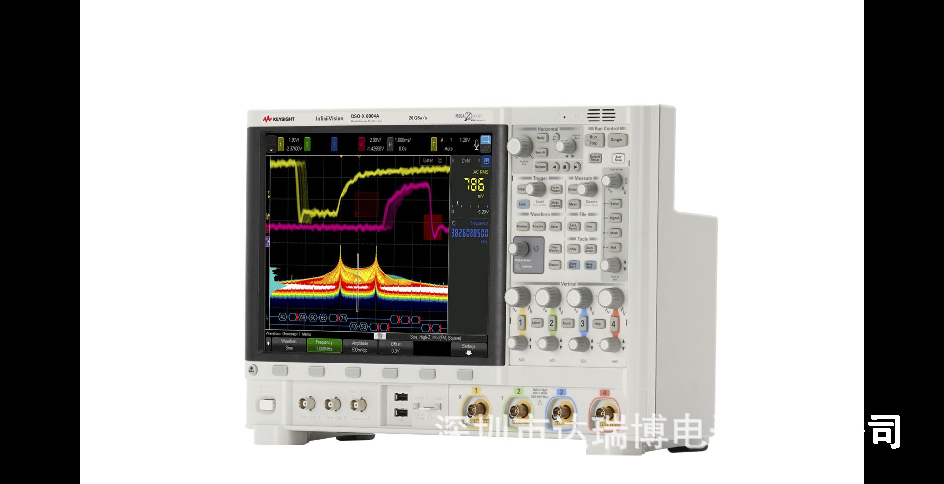 Keysight DSOX6004A 示波器：1 GHz - 6 GHz，4 个模拟通道