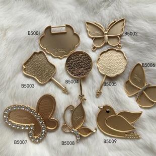 Fan Brooch Butterfly Brooch Song Jin Pic Cloth Material Diancui Song Jin Pic Leather Disc Hair Jewelry Accessories Material