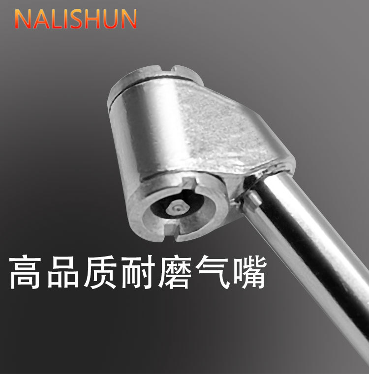 Air Pressure Gauge Inflation Tube Tire Pressure Gauge Inflator Car Inflator Nozzle Inflation Head 2-Point Threaded Connection Tube Accessories