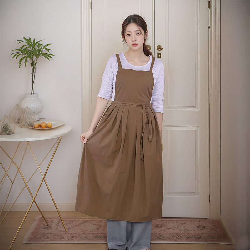 Korean Style Apron for Pet Shop Beautician, Art Student Painting, Special Pottery Manicure Work Clothes, Customized Logo