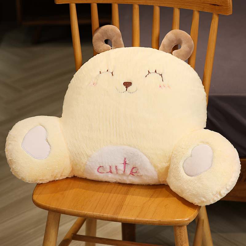 Almohada de cintura de dibujos animados Oficina cojín trasero silla cintura almohada lindo mujeres embarazadas cintura almohada asiento cintura soporte cojín