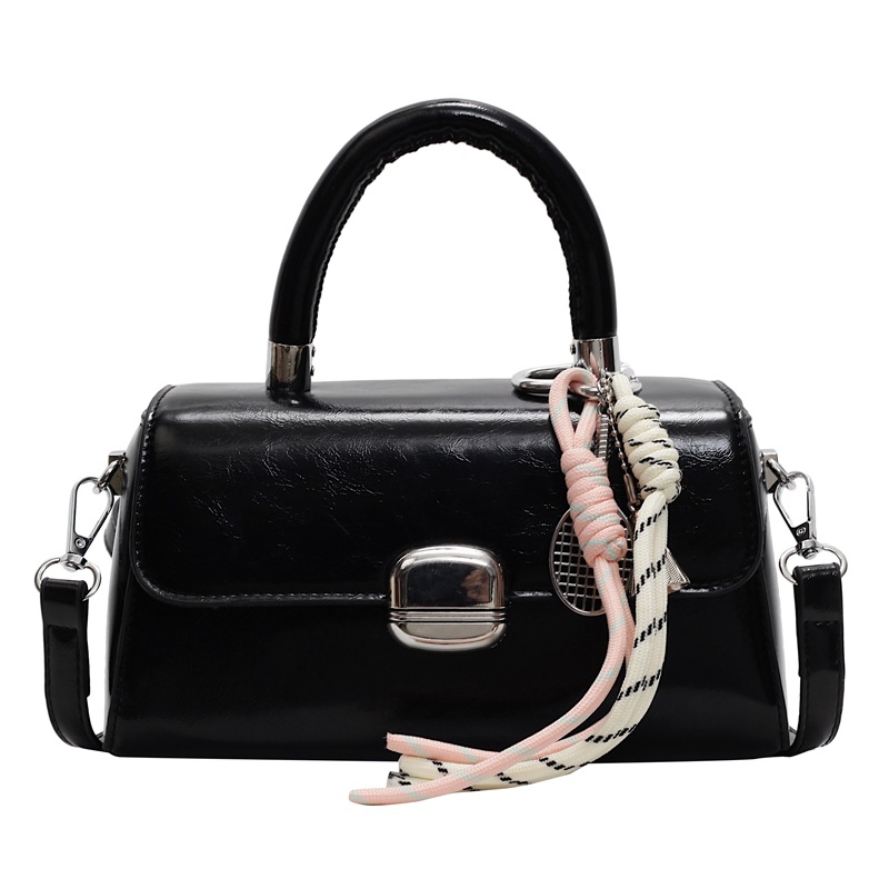 Bolso pequeño de cuero de cera de aceite de súper fuego de comercio exterior 2025 nuevo bolso cuadrado pequeño retro salvaje bolso bandolera de moda casual