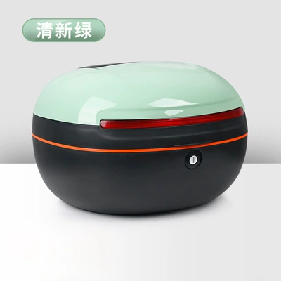 Electric car tail box Storage Tool Box for - double-layered-round-box-with-lid-fresh-green-universal-for-models-with-tailstock