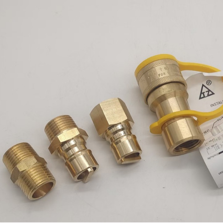 气罐连接适配器气瓶转接头3/8快速接头燃气丙烷转换充气接头组合