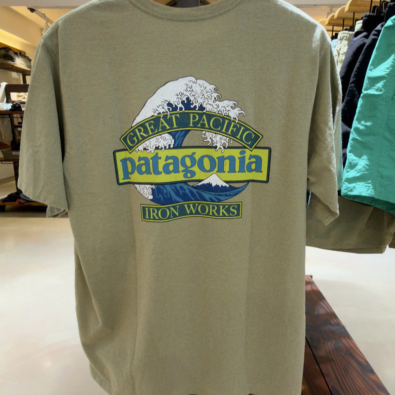 Pata 2026 New Wave Print Pure Cotton Short-Sleeve Casual Loose Unisex Trendy Brand T-Shirt Pata 2026 New Wave Print Pure Cotton Short-Sleeve Casual Loose Unisex Trendy Brand T-Shirt