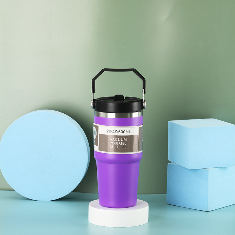 Vaso de aislamiento de gran capacidad para automóvil de vacío de doble capa de acero inoxidable 304 transfronterizo