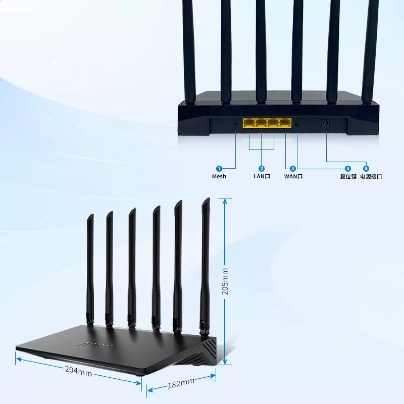 Маршрутный маршрутизатор Wall King Dual Frequency WIFI6 mt7981b решение умная группа сеть домашняя двойное ядро беспроводной гигабитный производитель