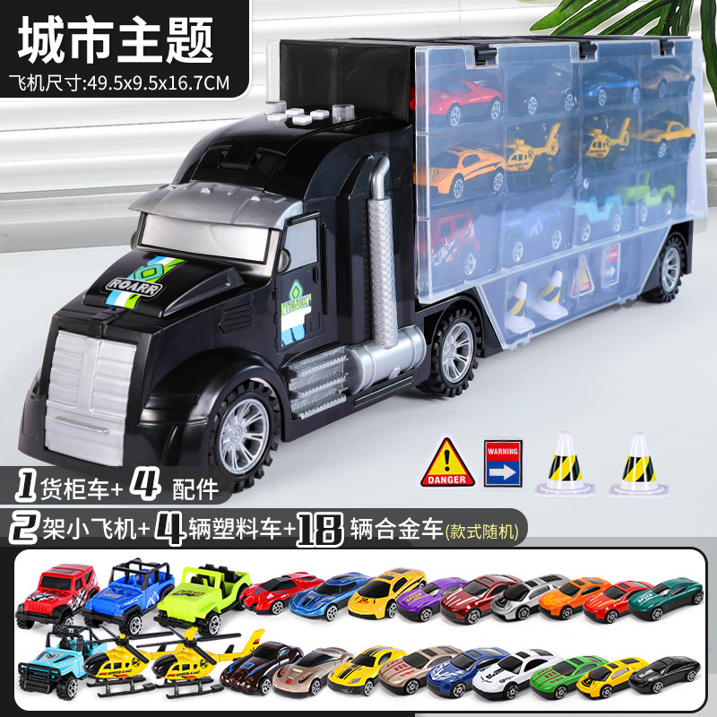 Día DE LOS NIÑOS juguete camión contenedor escena tema rompecabezas iluminación música educación temprana conocimiento del tráfico cognitiva regalo