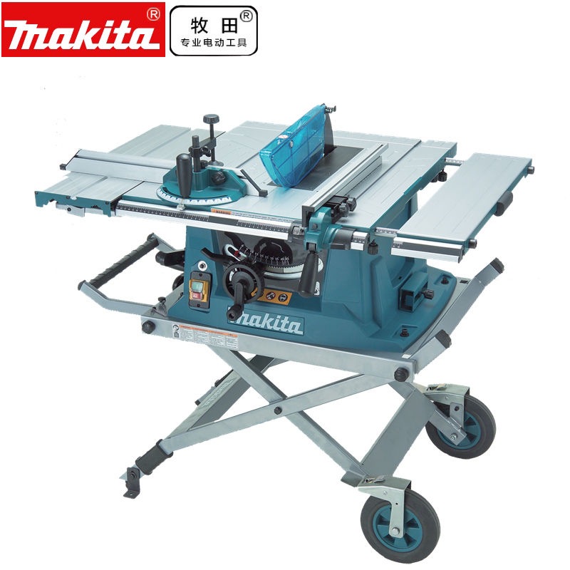 Sierra de mesa de carpintería de牧田 sierra de mesa de empuje multifuncional sierra eléctrica pequeña sierra de corte MLT100 sierra sin polvo