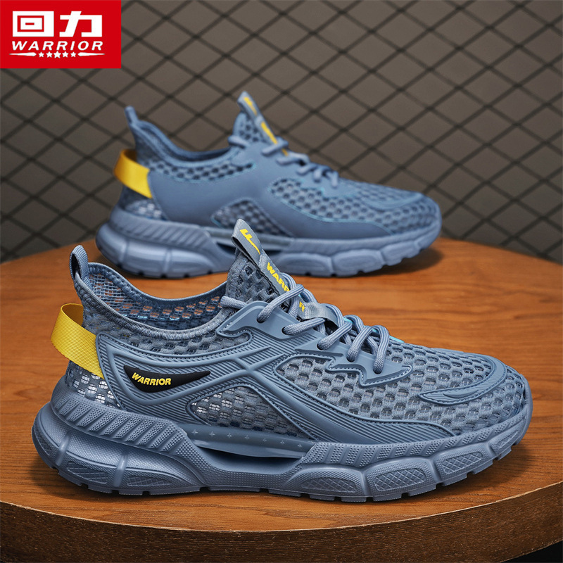 Pull-Back Men's Shoes 2026 New Summer Breathable Mesh Shoes Shock-Absorbing Cut Out Sandals Soft-Soled Running Sneakers for Men Pull-Back Men's Shoes 2026 New Summer Breathable Mesh Shoes Shock-Absorbing Cut Out Sandals Soft-Soled Running Sneakers for Men