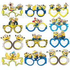 MJ055 ミニオンズ 紙製メガネマスク 1袋12個入り 子供パーティー用 グルーバースデーメガネ