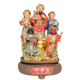 河南佛像厂直销财神爷神像图片城隍爷城隍奶奶神像彩绘贴金