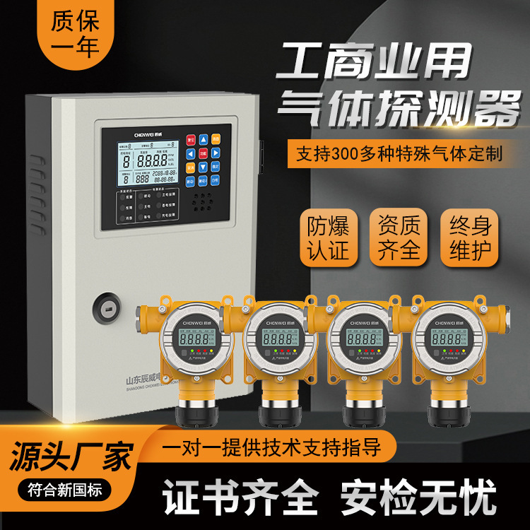 防爆可燃气体探测控制报警器化工厂有毒害氨气氧气浓度泄露检测仪|undefined